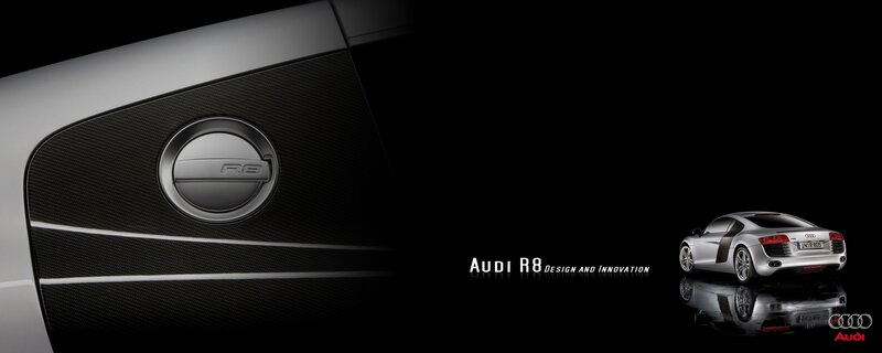 Silver Audi R8 Car — Black, Dramatic, Photograph