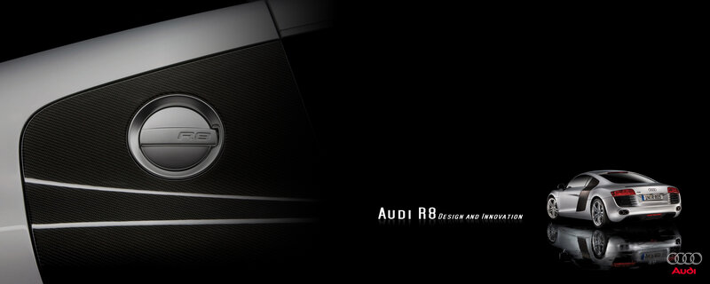 Silver Audi R8 Car — Black, Dramatic