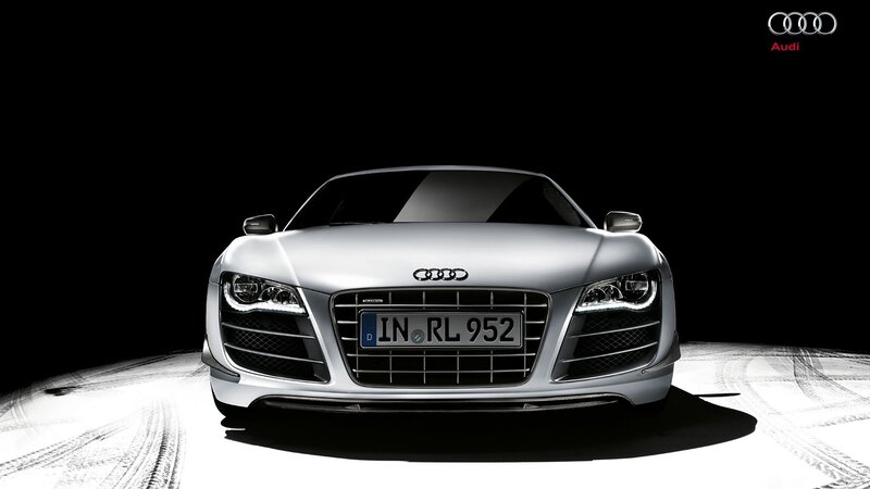 Silver Audi R8 Car — Black
