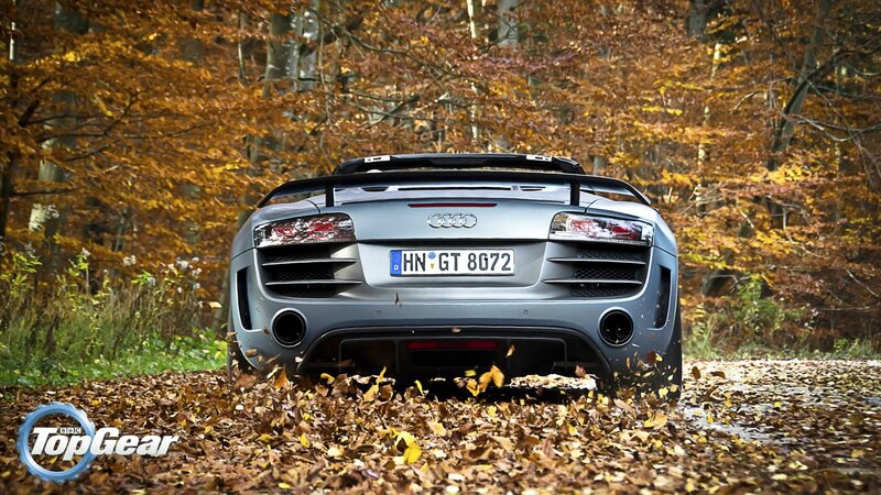 Silver Audi R8 Car — Brown, Dynamic