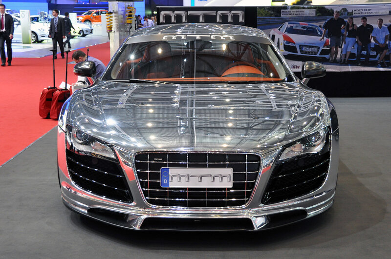 Silver Audi R8 Car — Showroom