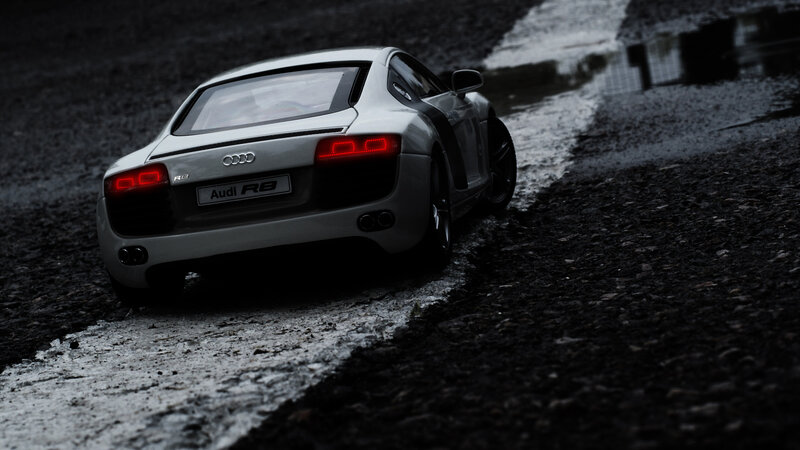 Silver Audi R8 Car