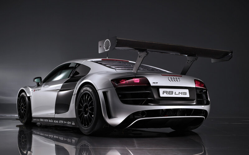 Silver Audi R8 Lms Race Car