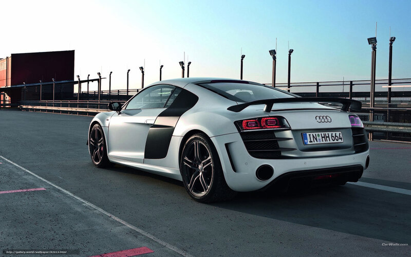 silver audi r8 on racetrack