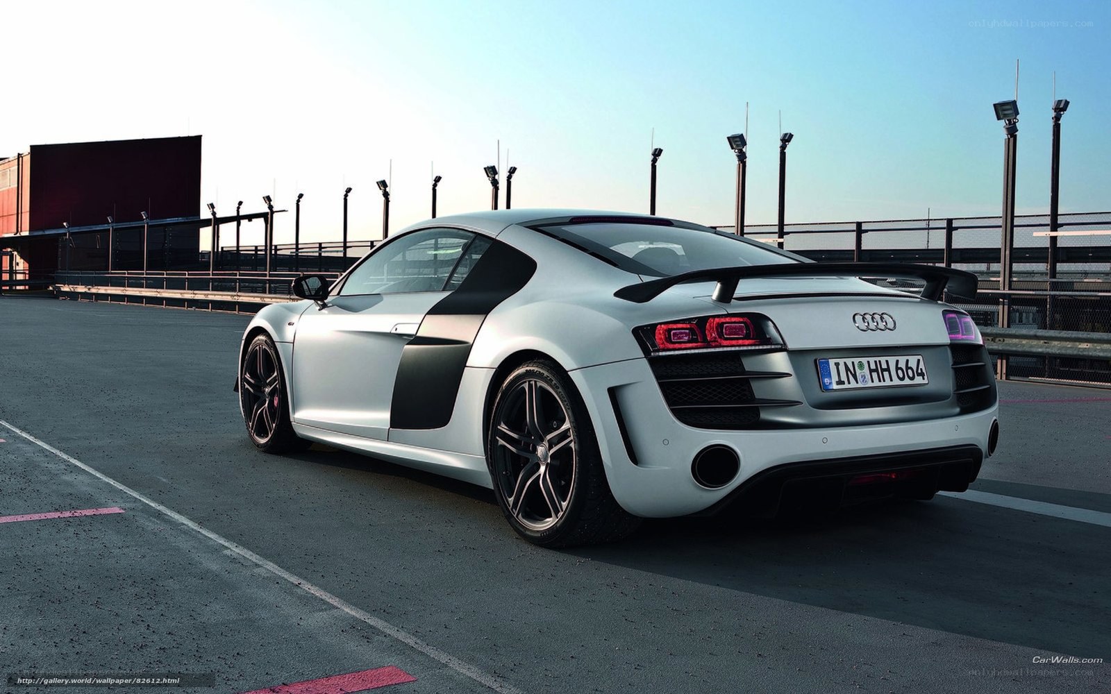 silver audi r8 on racetrack