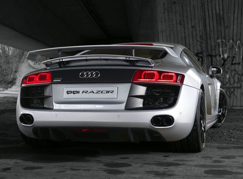silver audi r8 razor