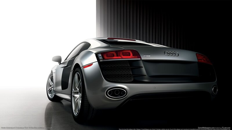 silver audi r8 sports car