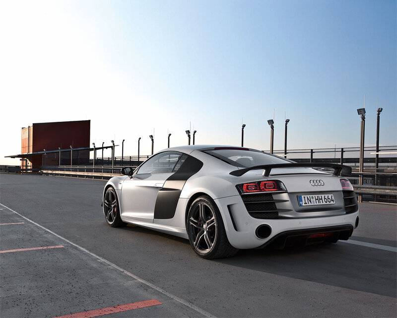 Silver Audi R8 Sports Car — Calm, Afternoon