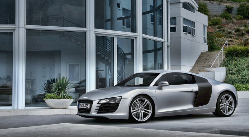 Silver Audi R8 Sports Car — Serene
