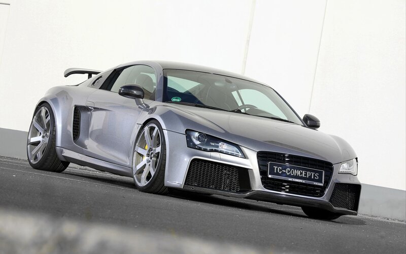 Silver Audi R8 with TC-Concepts body kit