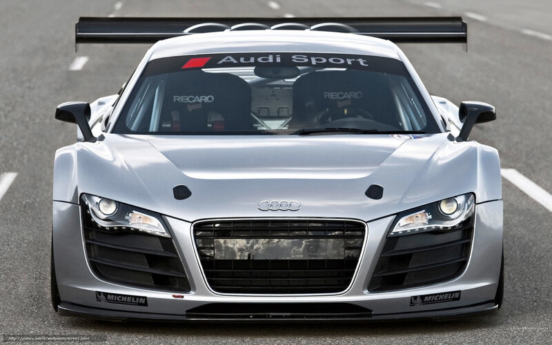 Silver Audi Race Car — Dynamic