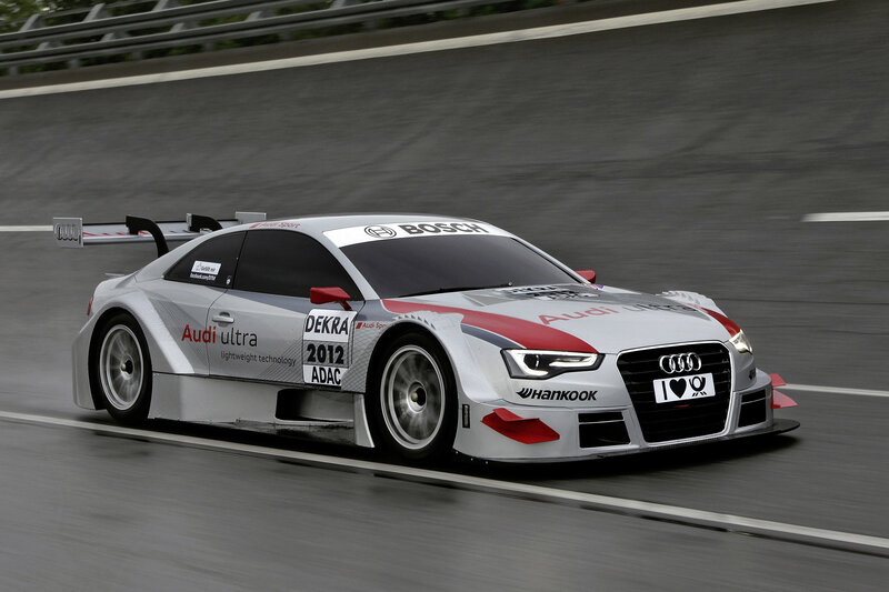 Silver Audi Race Car — Gray, Dynamic