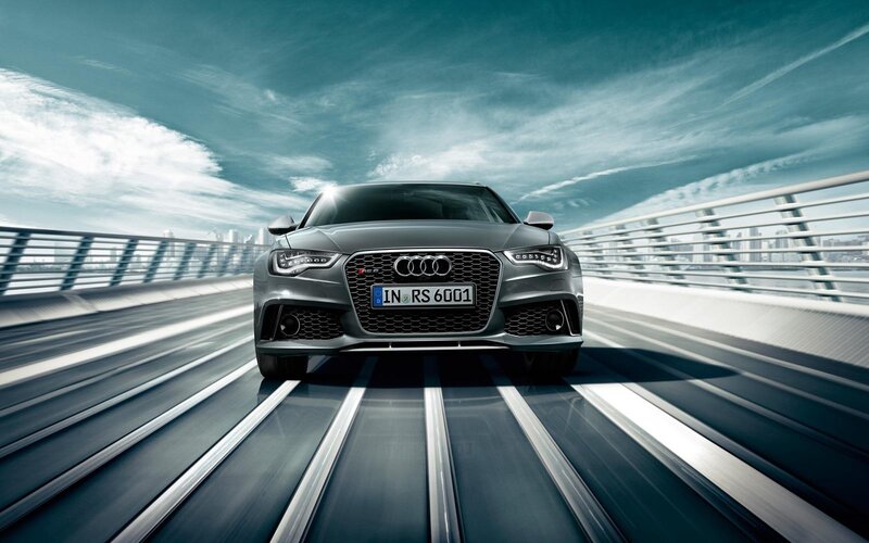 Silver Audi Rs6 Car — Gray, Dynamic