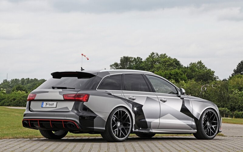 Silver Audi RS6 Car — Gray