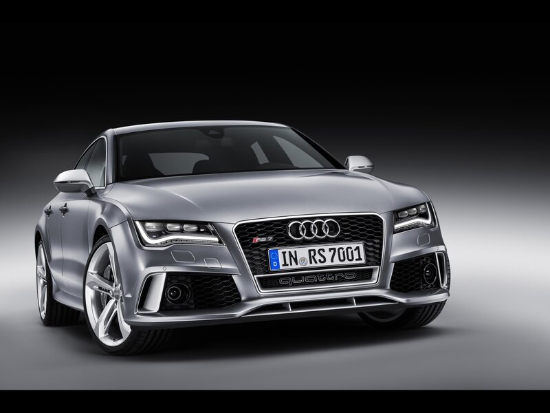 Silver Audi Rs7 Car — Dramatic, Photograph