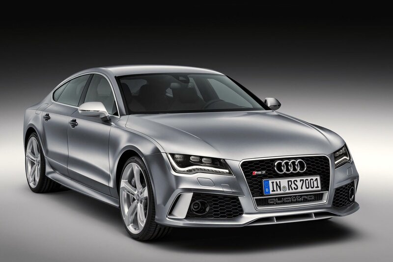 Silver Audi Rs7 Sedan — Dramatic