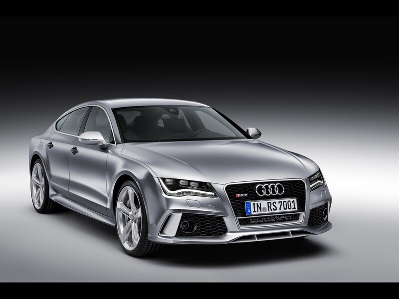 silver audi rs7 sedan