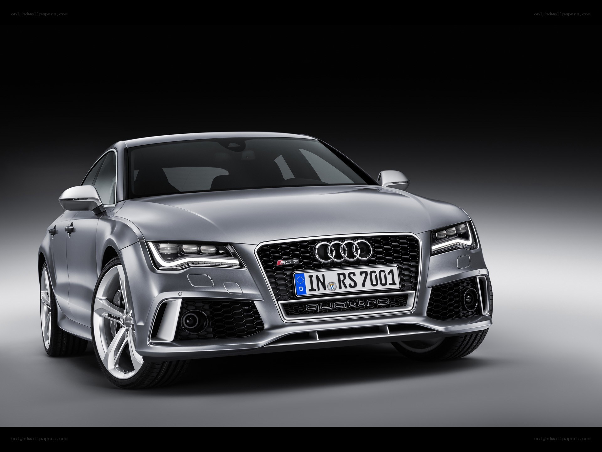 Silver Audi RS7 Sportback