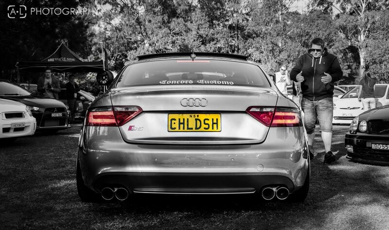Silver Audi S5 Car — Black