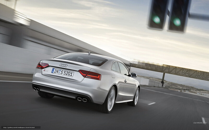 Silver Audi S5 Coupe — Dynamic
