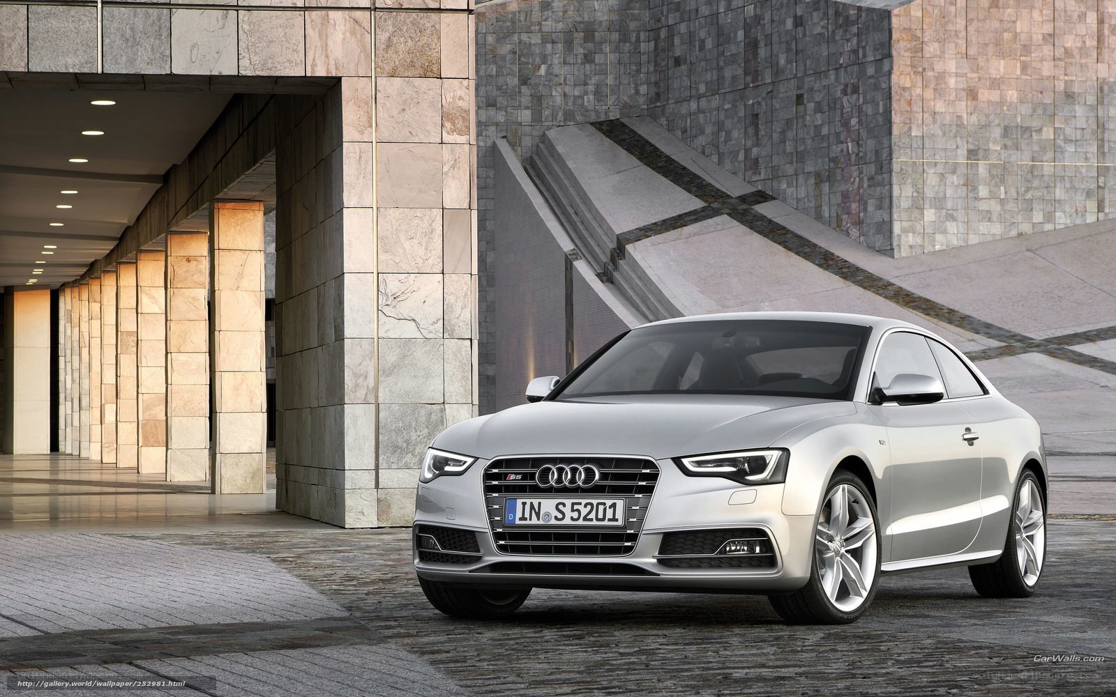 Silver Audi S5 Coupe