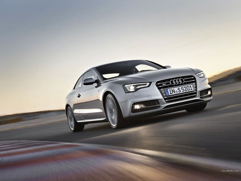 silver audi s5 in motion