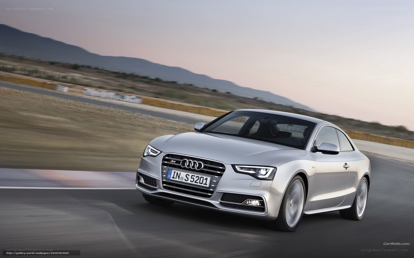 silver audi s5 on racetrack