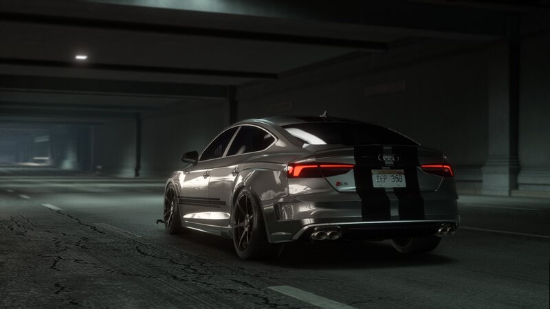 Silver Audi S5 Sedan