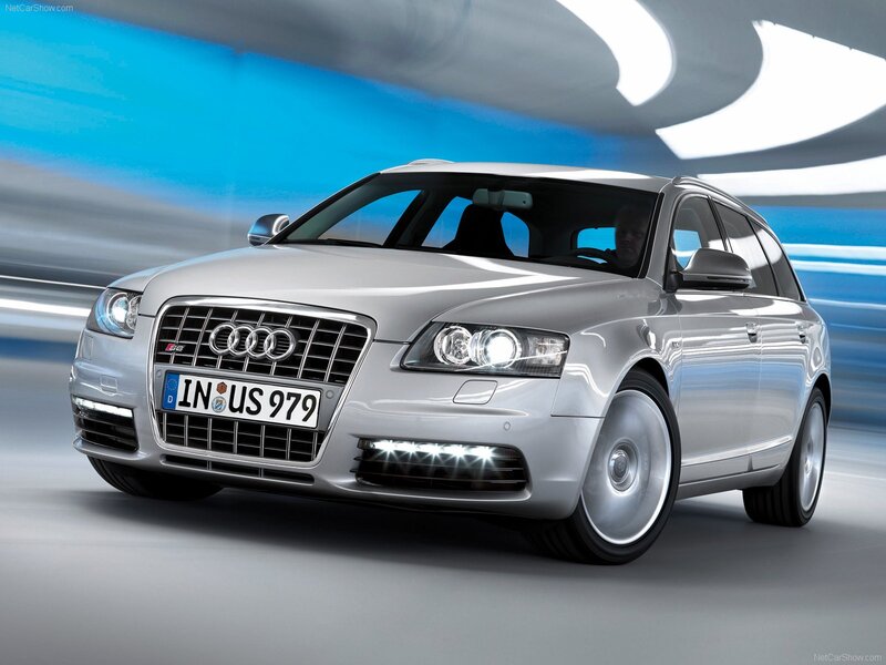 silver audi s6 avant