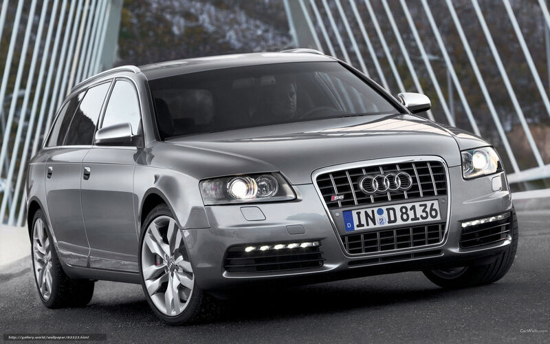 silver audi s6 avant