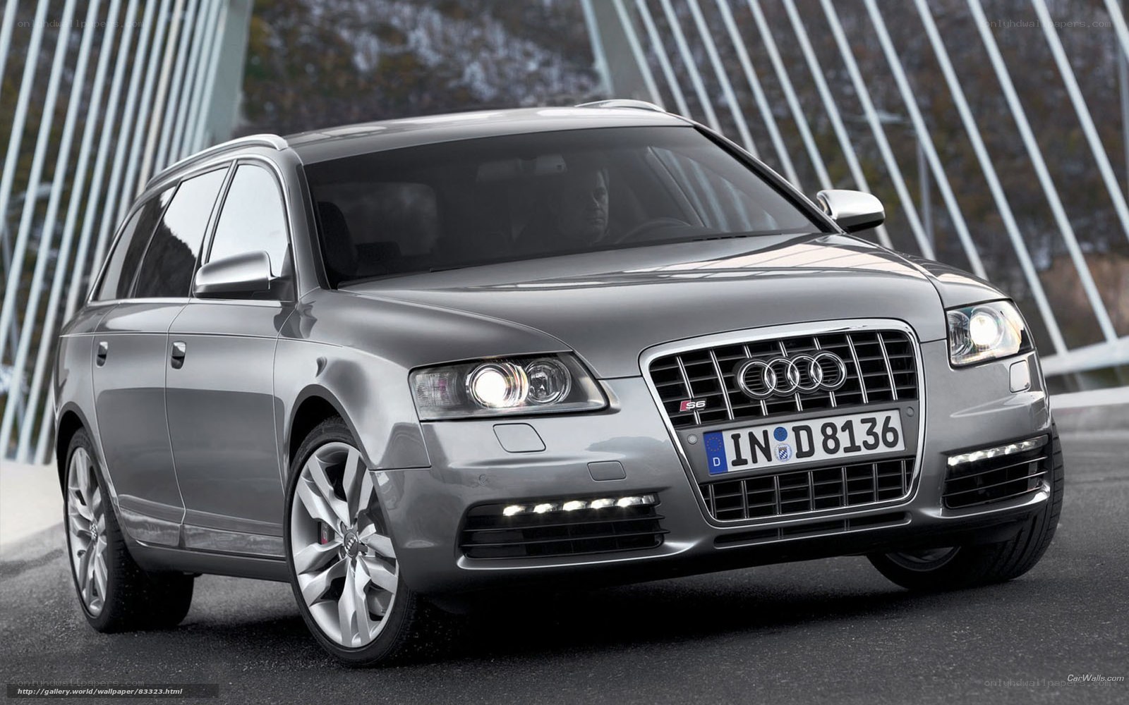 silver audi s6 avant