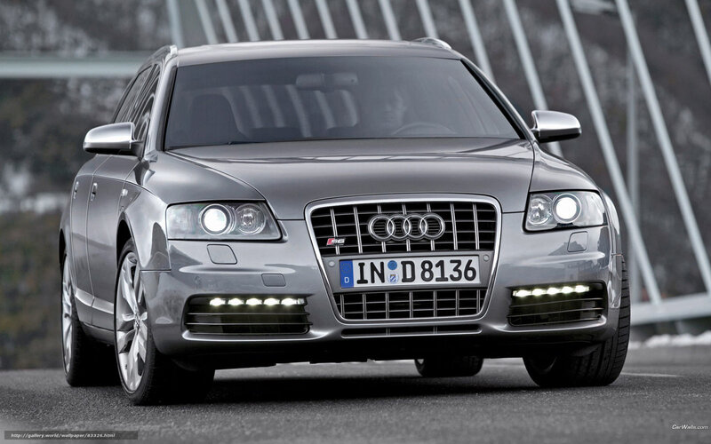 Silver Audi S6 Station Wagon — Gray