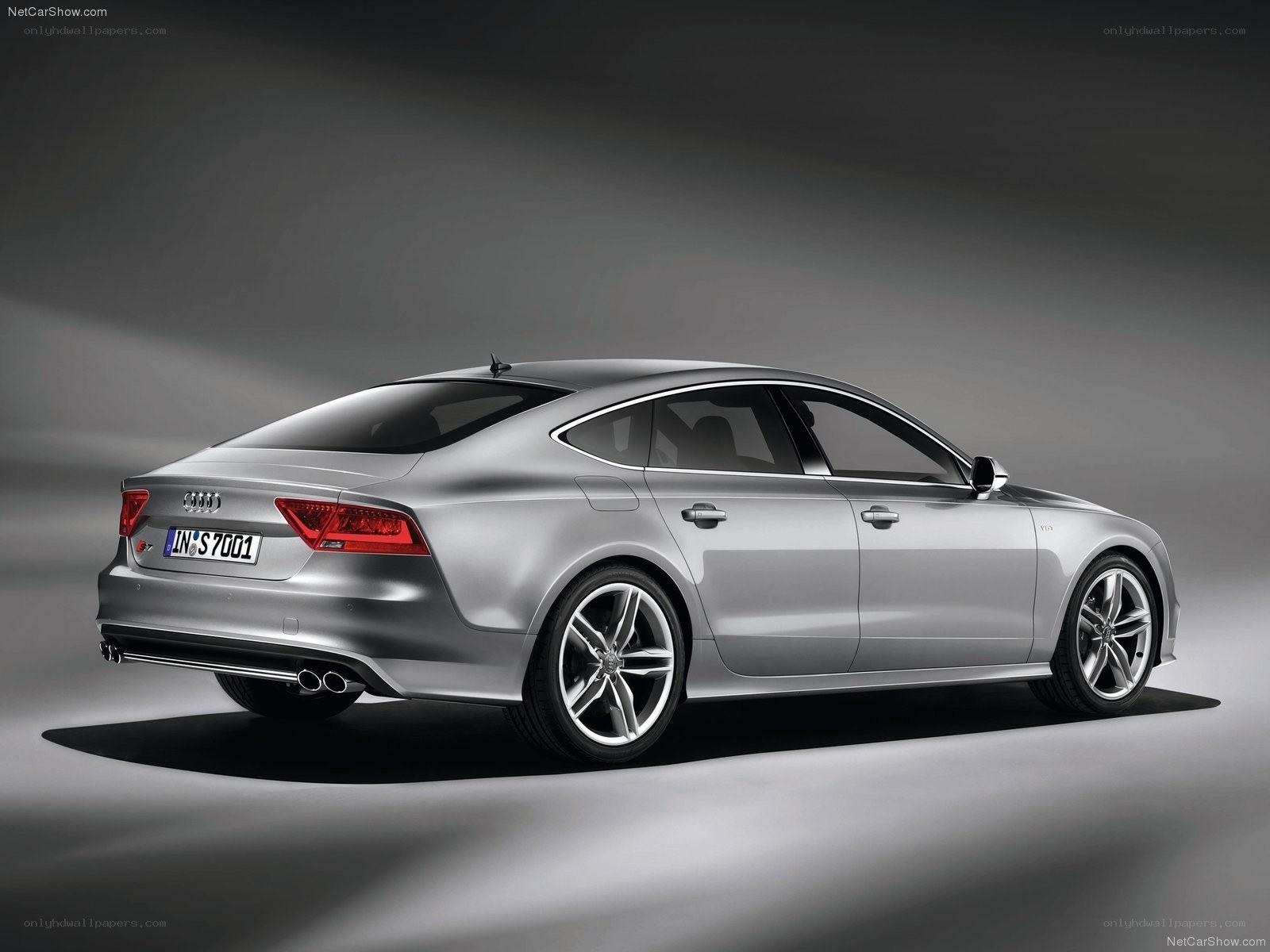 silver audi s7 sedan