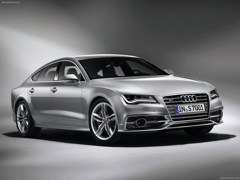 silver audi s7 sedan