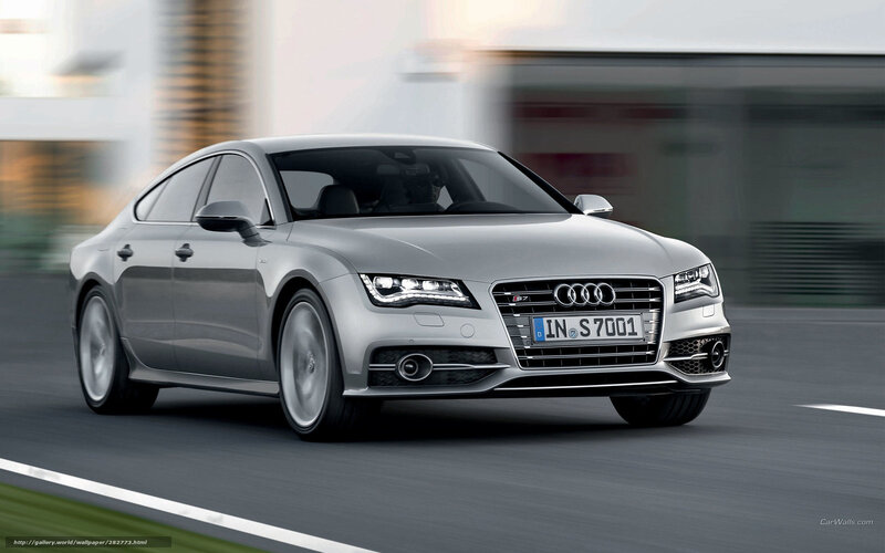 Silver Audi S7 Sedan — Gray