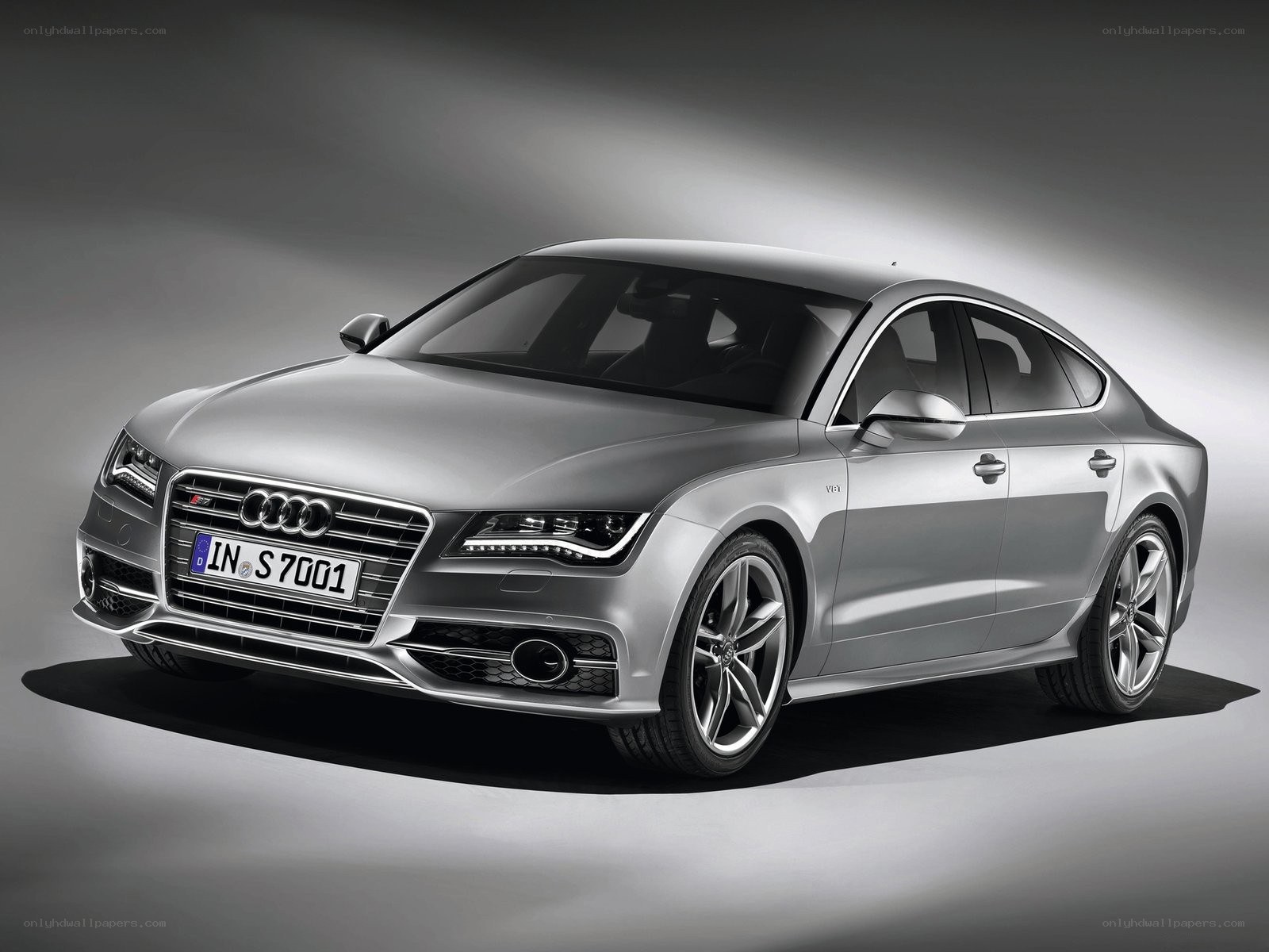 silver audi s7 sedan
