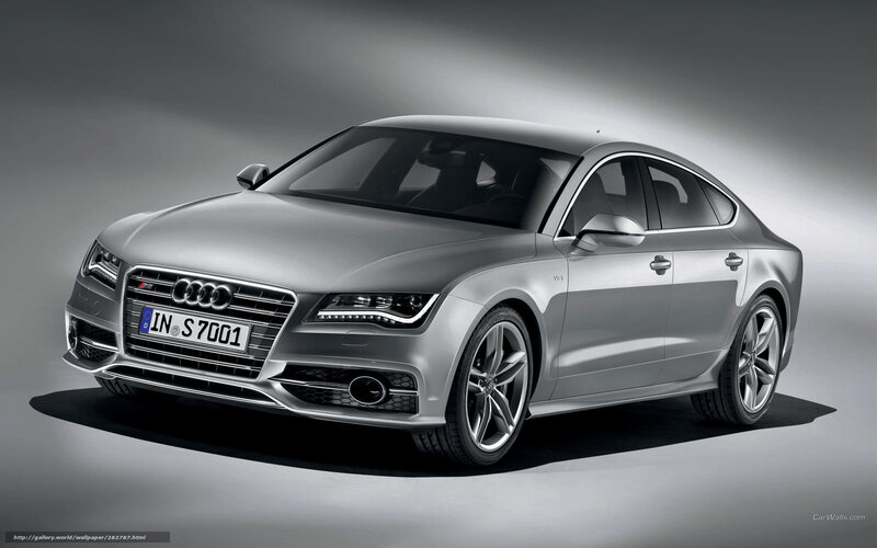 Silver Audi S7 Sportback