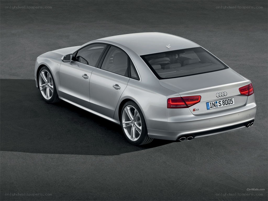 silver audi s8 sedan