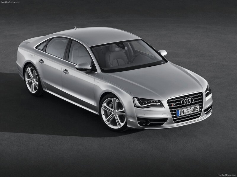 Silver Audi S8 sedan