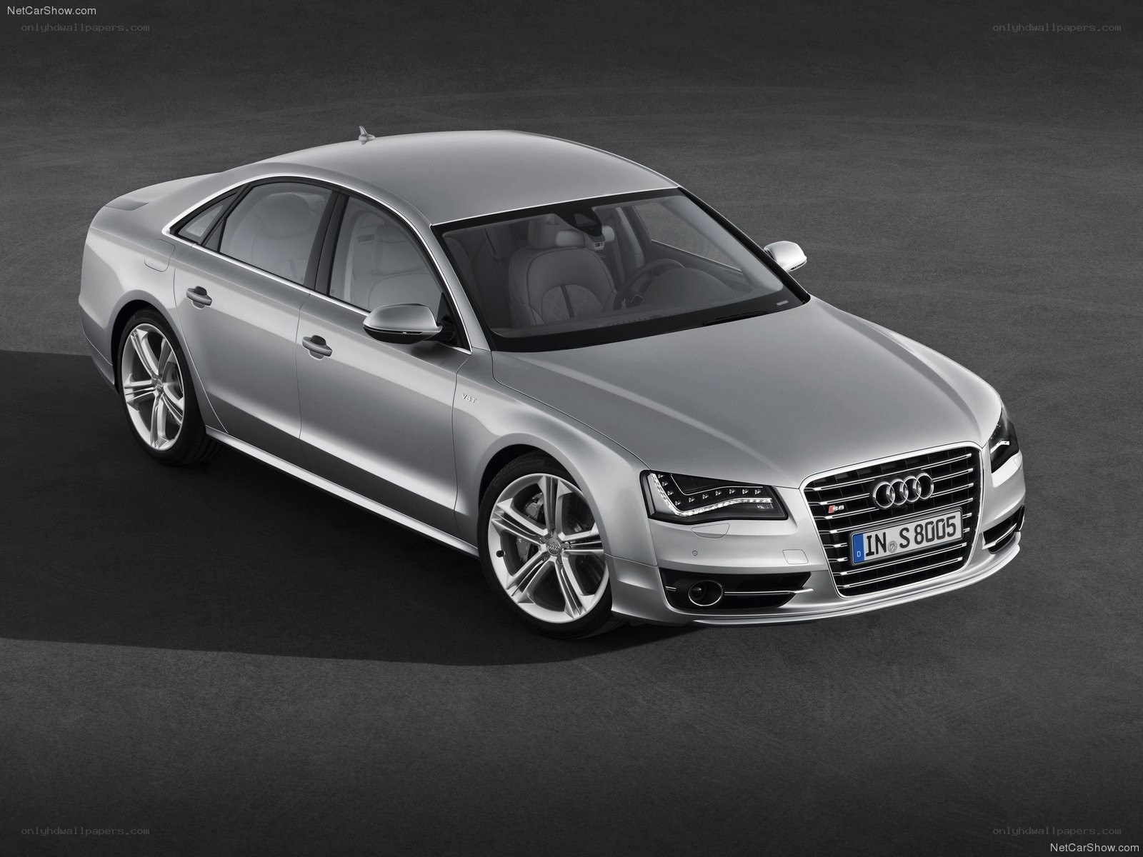 Silver Audi S8 sedan
