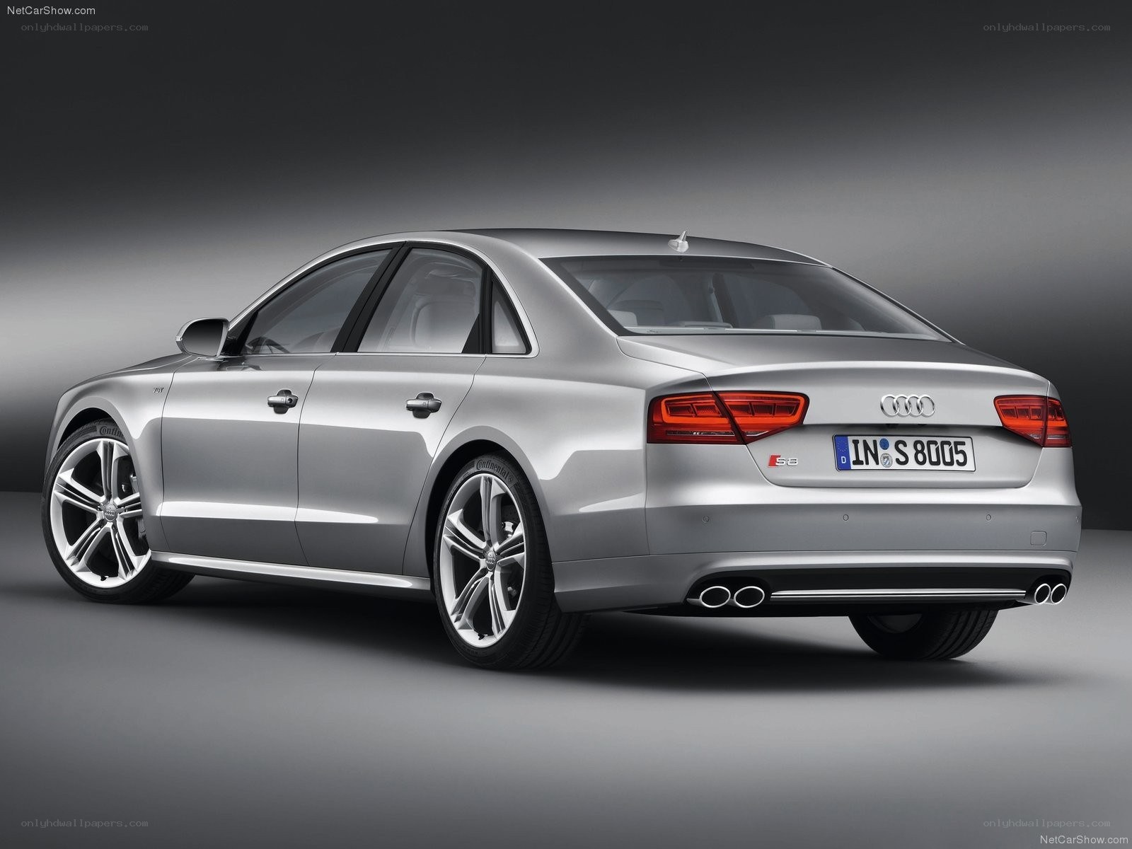 silver audi s8 sedan