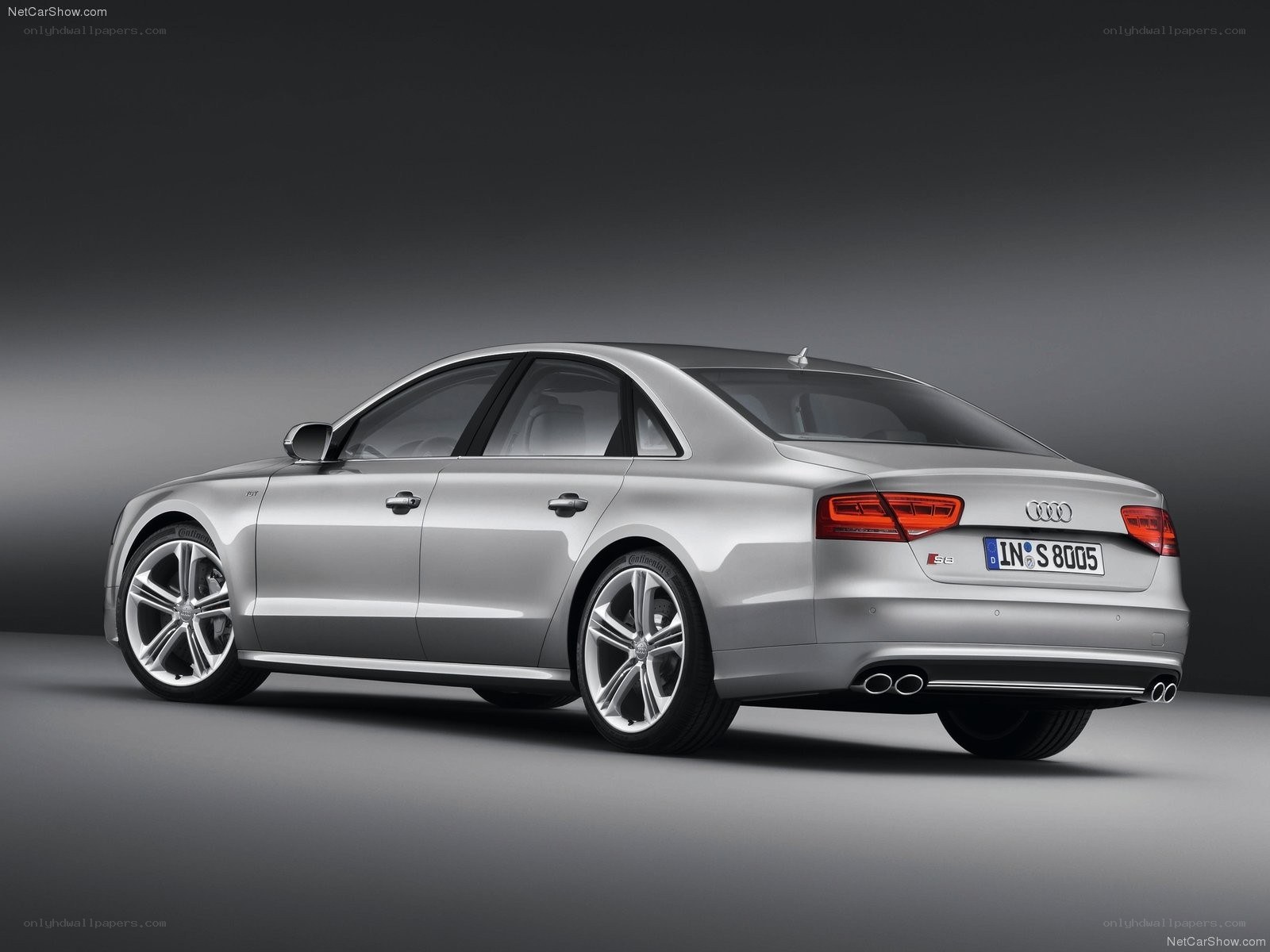 silver audi s8 sedan