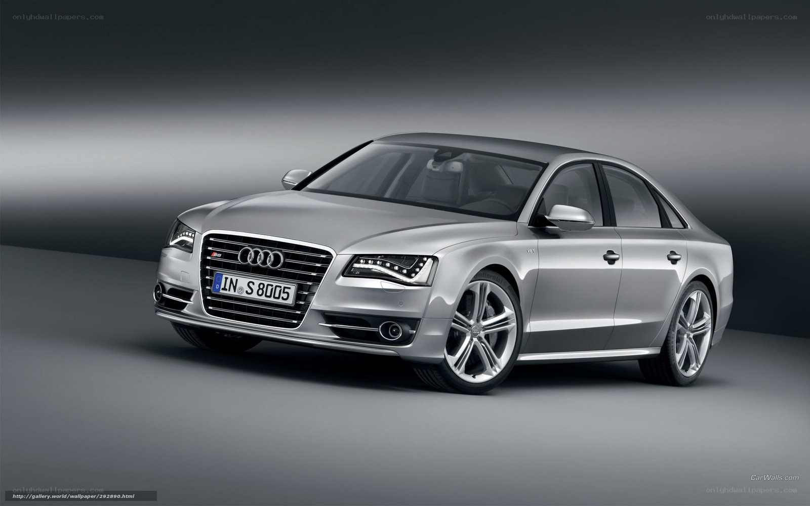 Silver Audi S8 sedan
