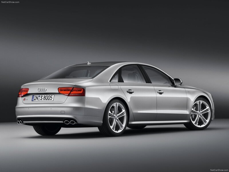 silver audi s8 sedan