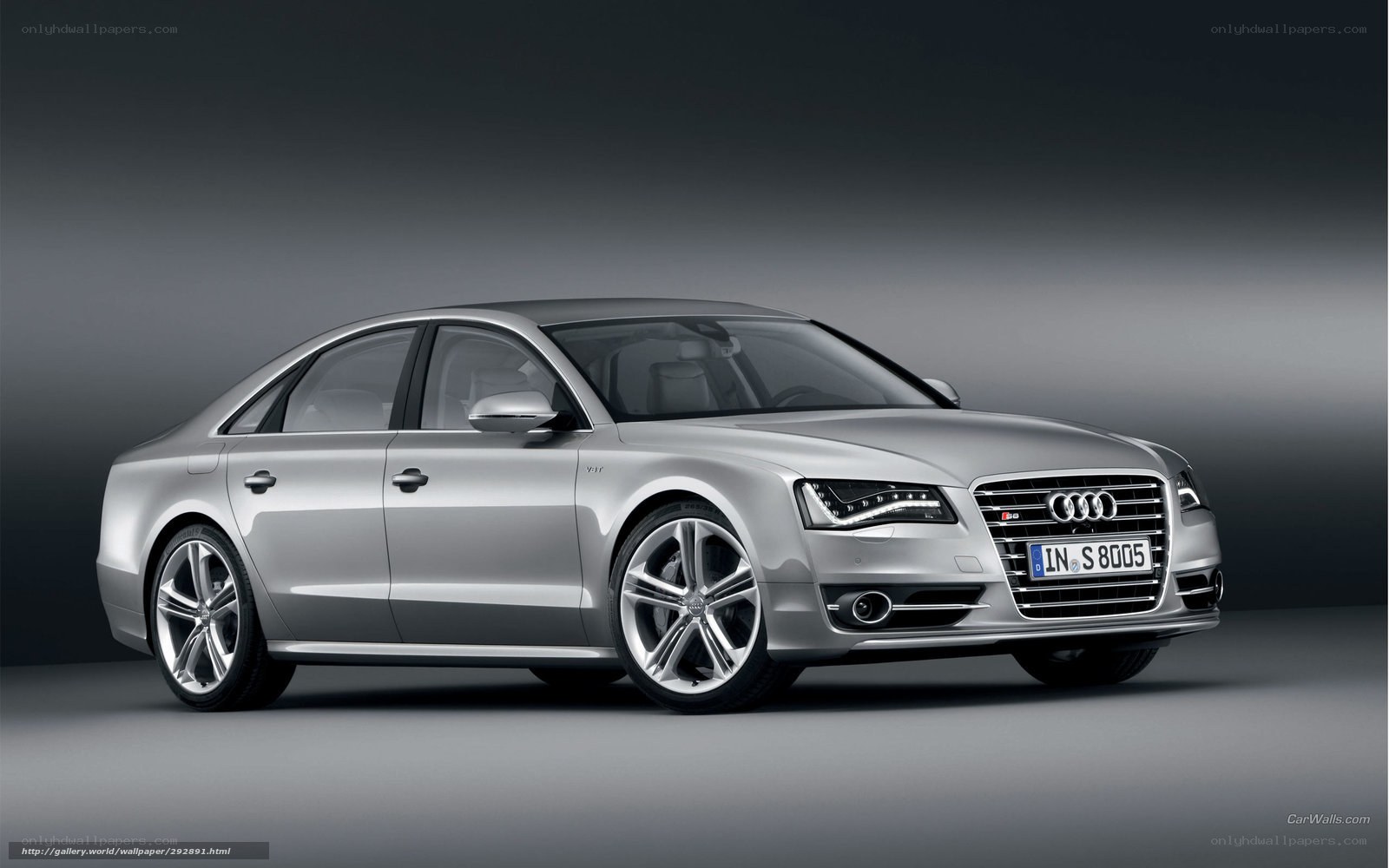 silver audi s8 sedan