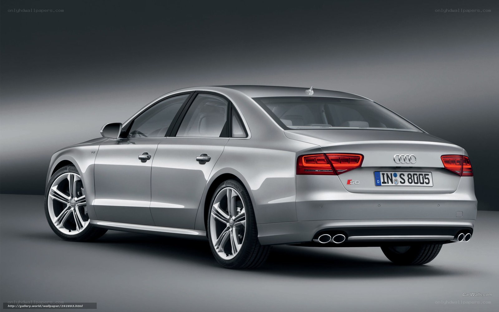 silver audi s8 sedan