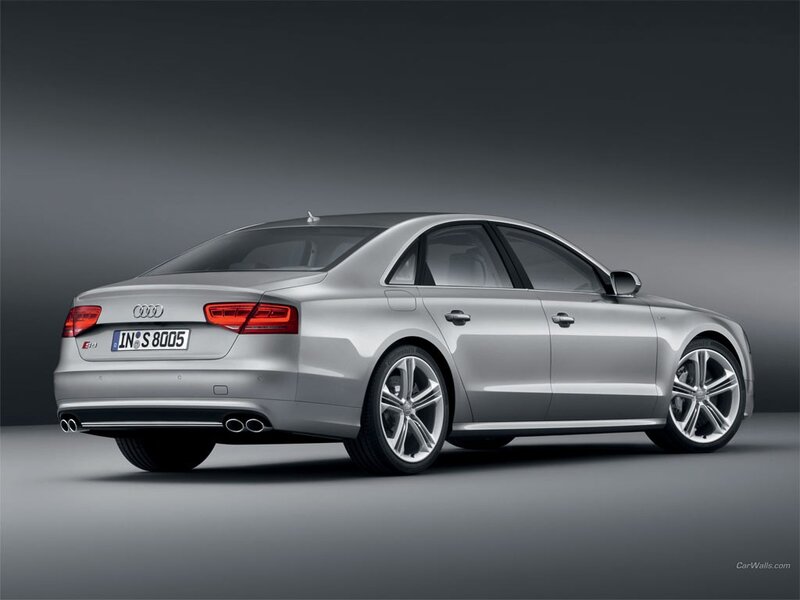 silver audi s8 sedan