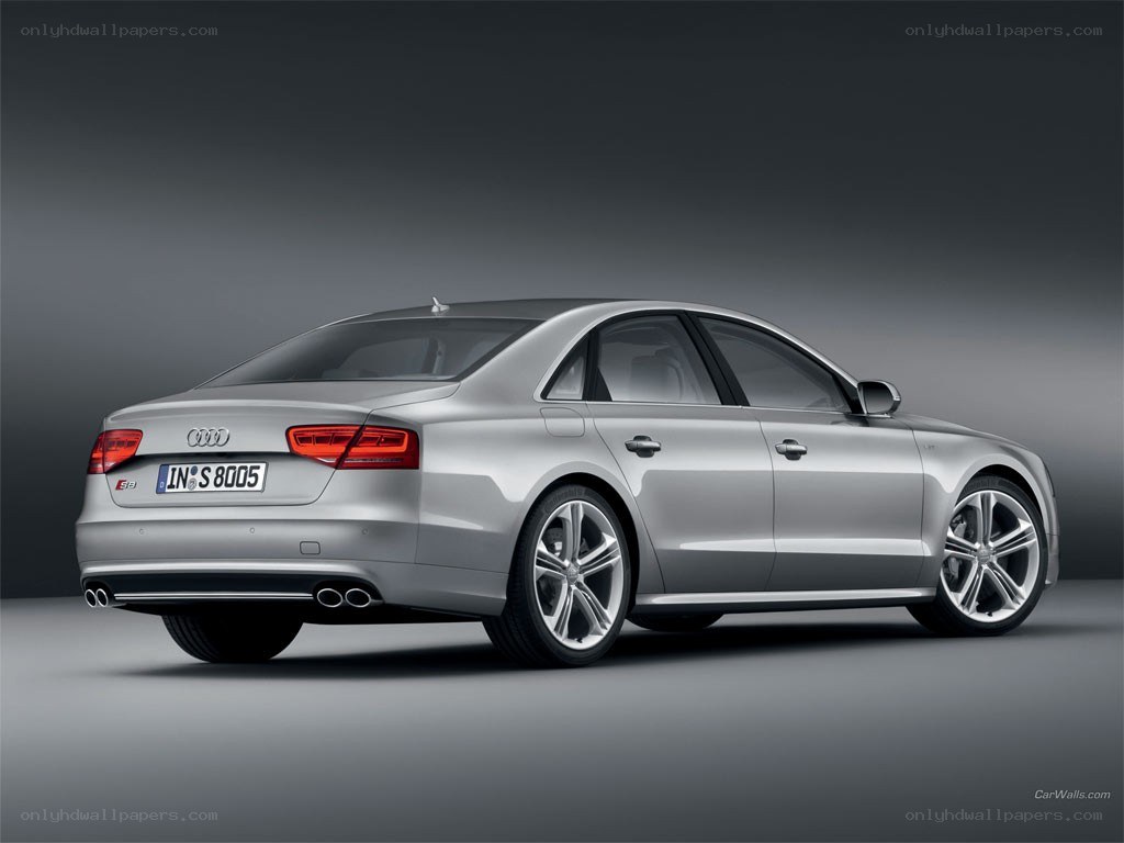 silver audi s8 sedan