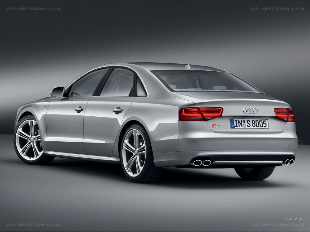 silver audi s8 sedan