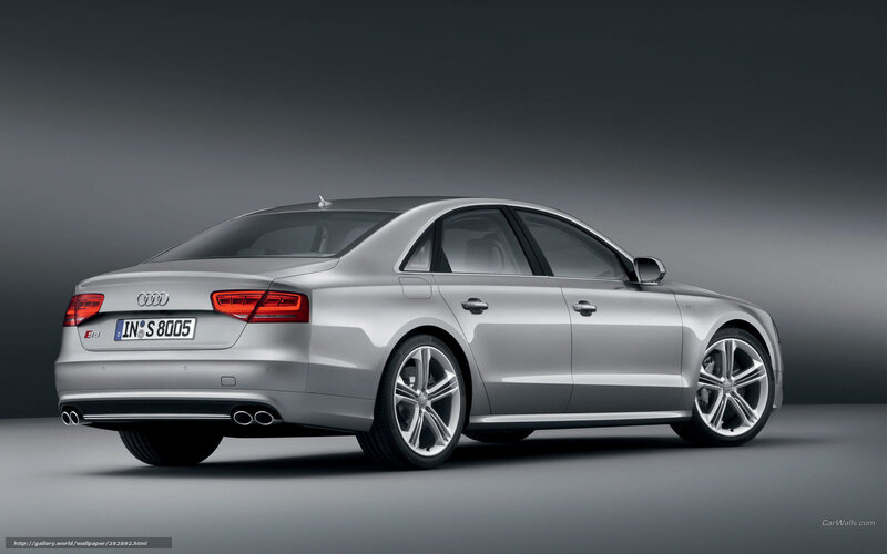 Silver Audi S8 Sedan — Dramatic, Photograph, Car